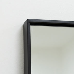 Detail shot of Full Length Black Extra Large Metal Mirror alternate corner
