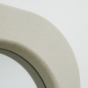 Full Length Irregular Concrete Mirror closeup on concrete texture