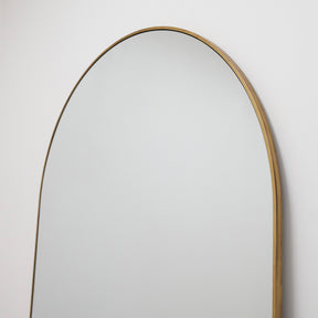 Gold Full Length Arched Metal Mirror full view of arch