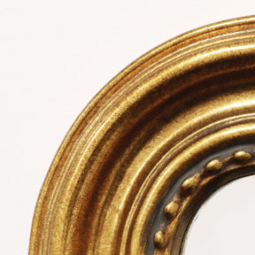 Gold Full Length Arched Mirror detail shot of frame corner