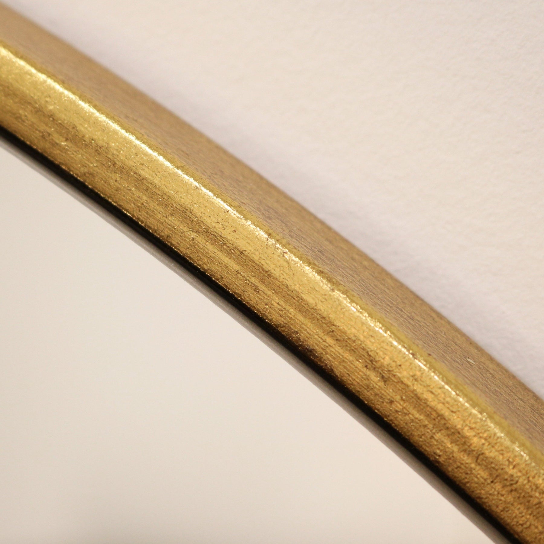 Gold Full Length Arched Metal Mirror detail shot of frame design
