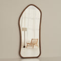 Aaliyah - Full Length Warm Wood Irregular Mirror 180cm x 80cm