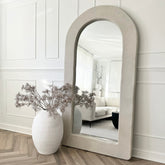Alessia - Full Length Arched Concrete Mirror 190cm x 100cm