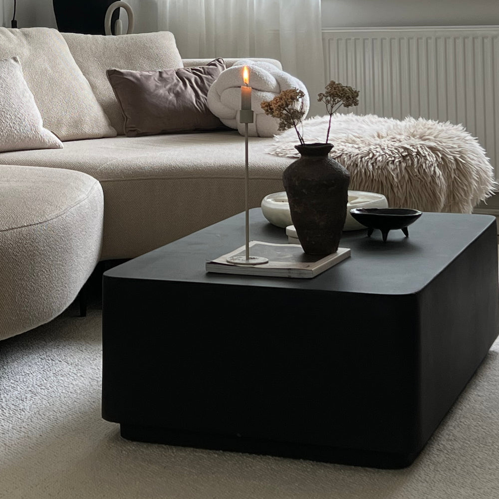 Minimal Onyx Rectanglular Coffee Table Large - Angelo
