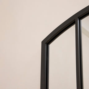 Bridgewater - Full Length Black Metal Window Mirror 170cm x 75cm