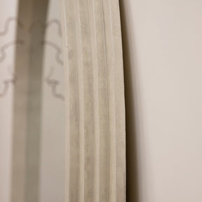 Full Length Arched Concrete Mirror alternate detail shot of unique stepped design