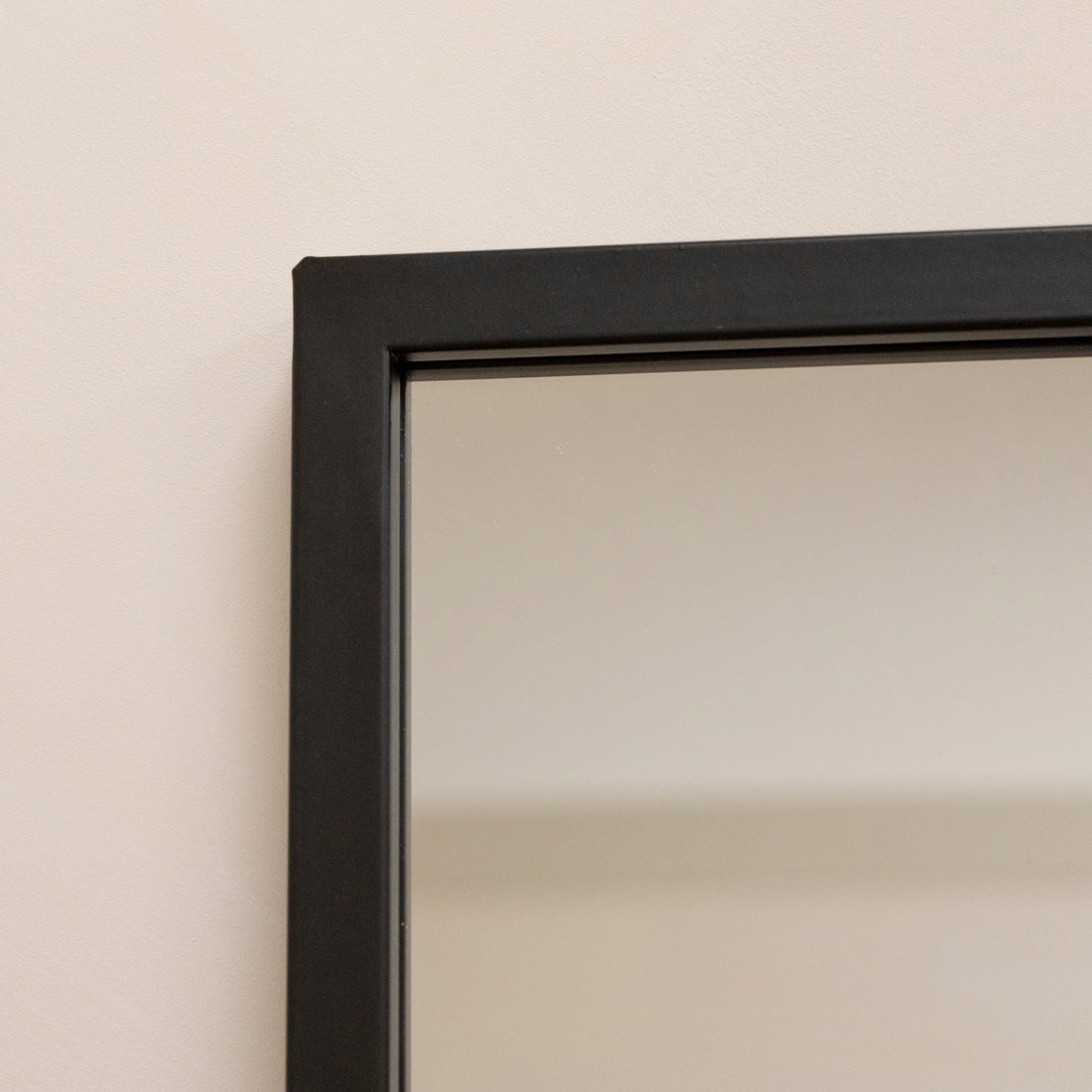 Black Industrial Full Length Metal Window Mirror 179cm x 119cm Camden