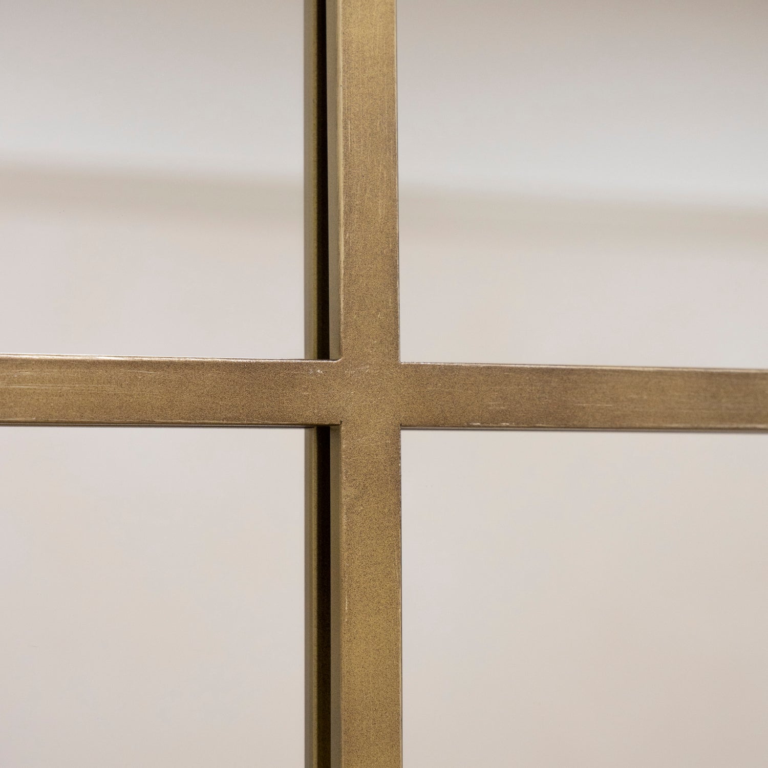 Gold Industrial Full Length Window Mirror 179cm x 119cm Camden