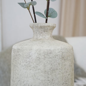 Terrassa - Beige Textured Terracotta Large Vase