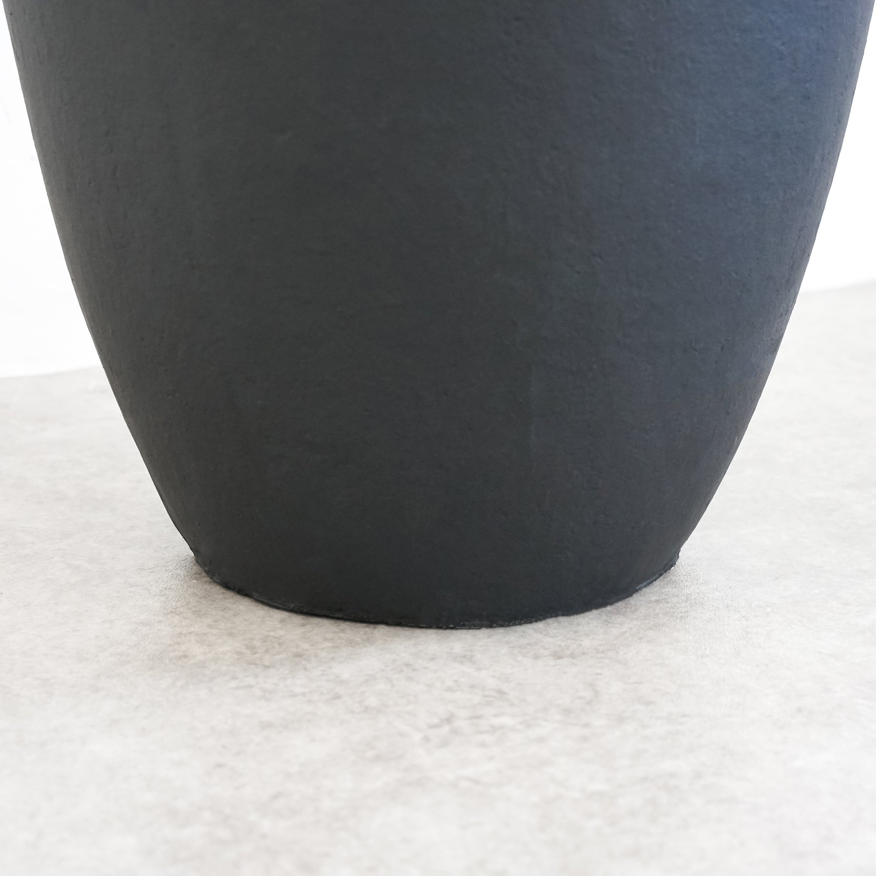 Toledo - Black Textured Terracotta Large Vase