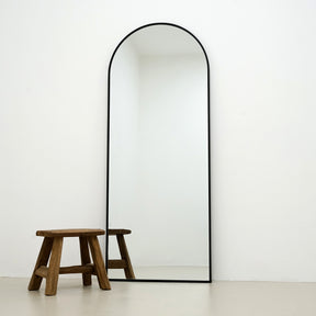 Liberty - Full Length Black Large Arched Metal Mirror 150cm x 60cm