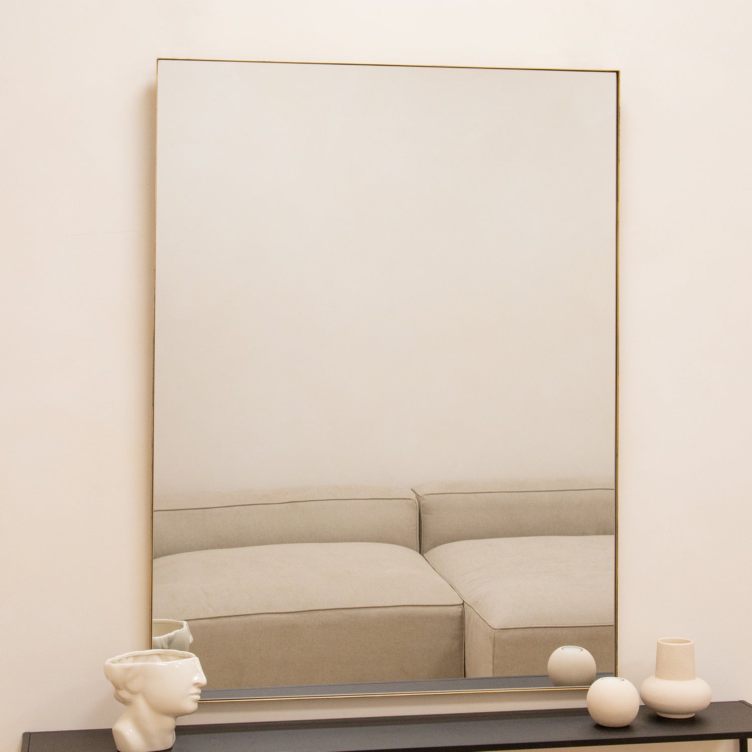 Takara - Gold Metal Rectangle Mirror - 120cm x 95cm