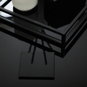 Brooklyn - Modern Coasters Set of 4 & Holder Black