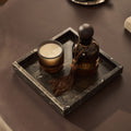 Travara - Dark Emperador Marble Square Decorative Tray