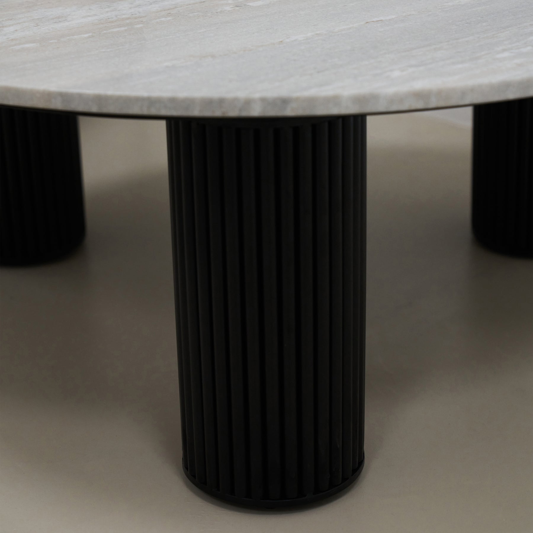 Artemis - Travertine Round Large Coffee Table