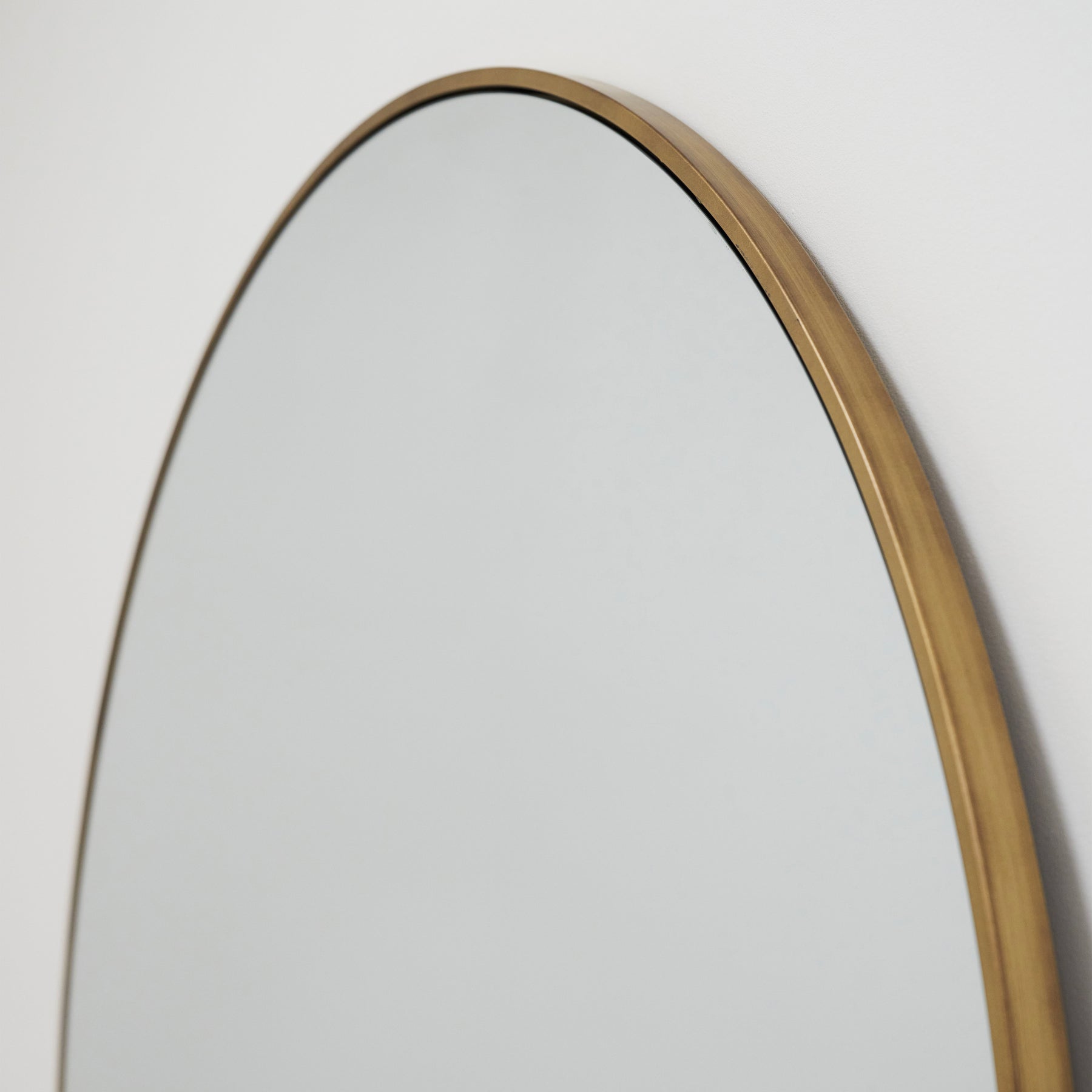 Gold Full Length Arched Metal Mirror gold frame
