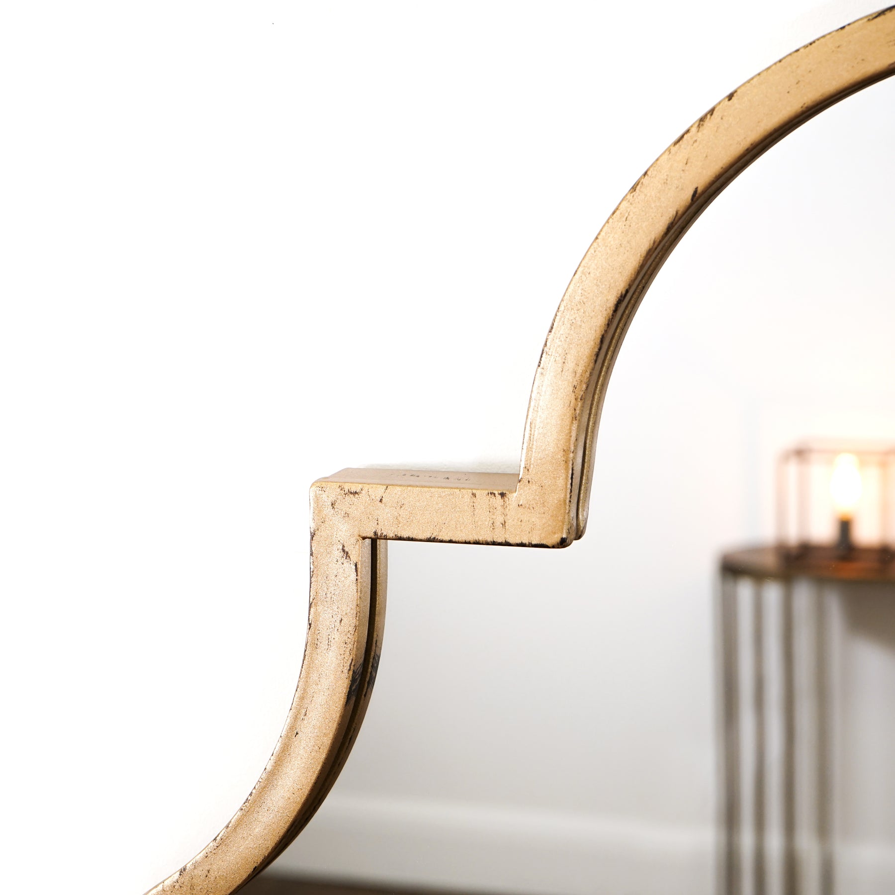 Alexandria - Gold Industrial Arched Metal Full Length Mirror 159cm x 70cm