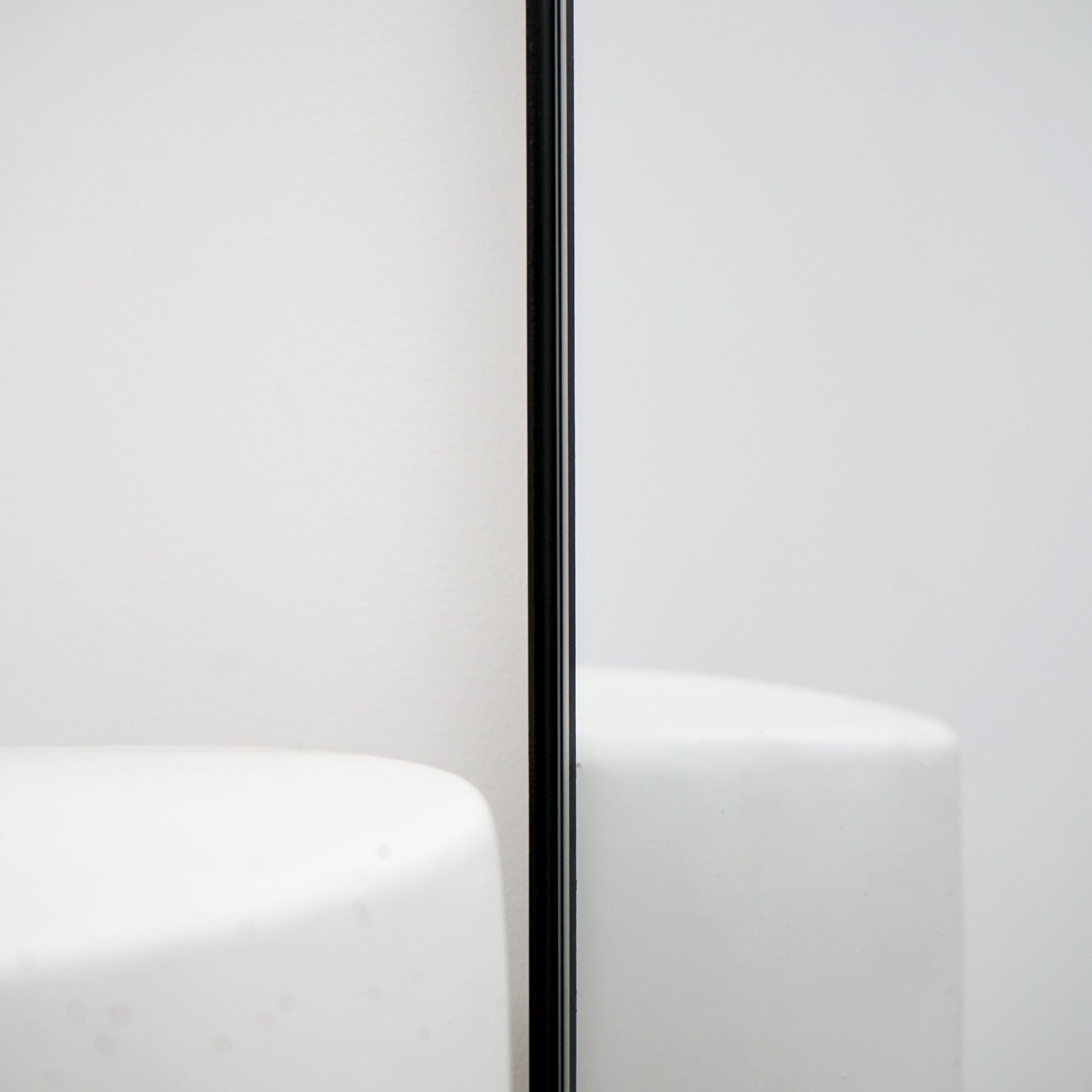 Aria - Full Length Black Large Metal Mirror 180cm x 90cm