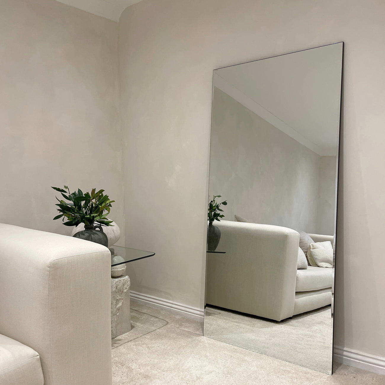 Frameless Full Length Contemporary Mirror 170cm x 80cm Edge
