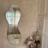 Large Frameless Full Length Pond Mirror on wall