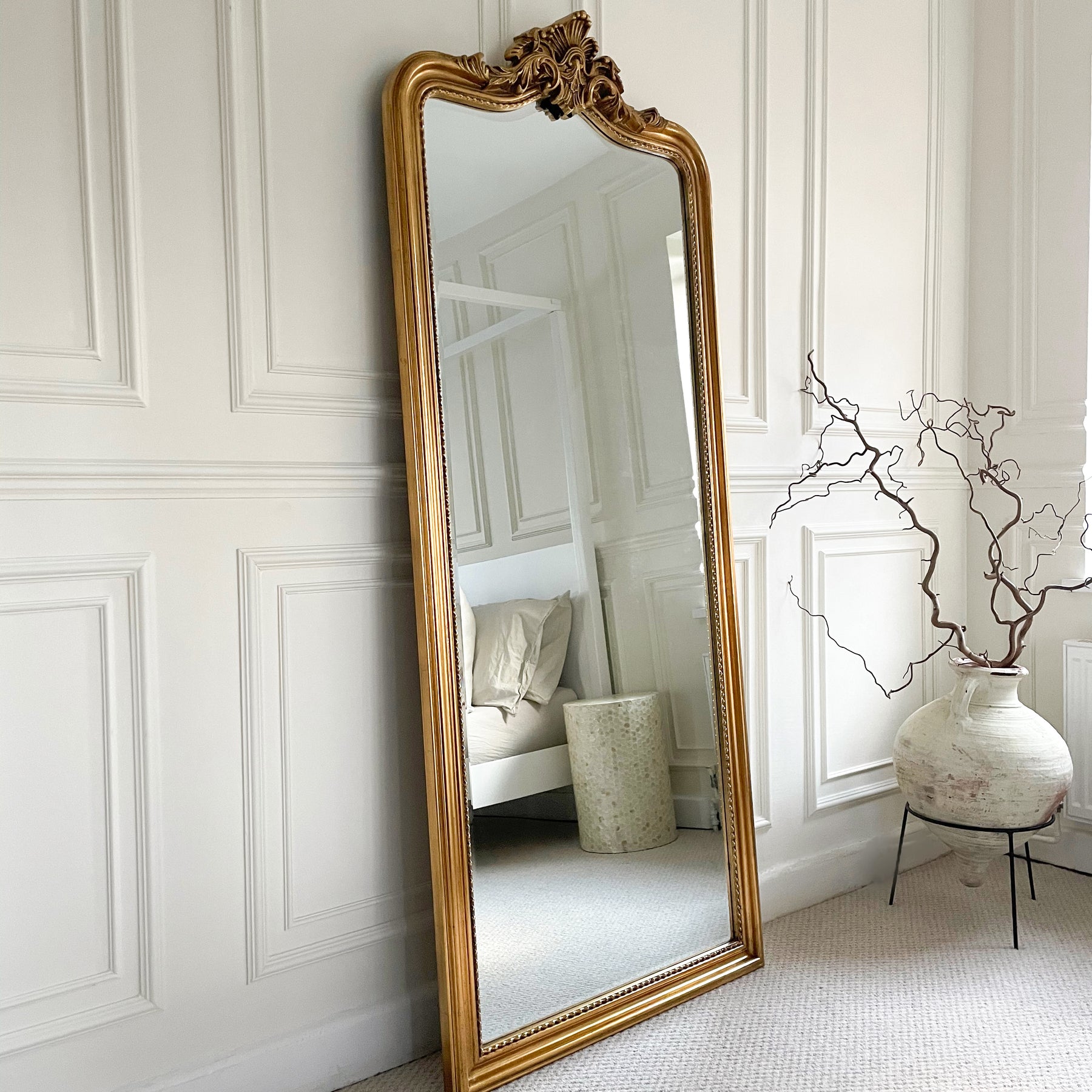 James - Gold Full Length Arched Mirror 189cm x 80cm