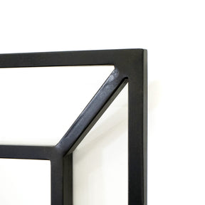 Milano - Black Full Length Art Deco Metal Mirror 180cm x 100cm