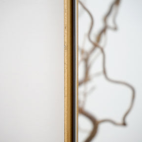 Theo - Full Length Gold Rectangular Large Metal Mirror 179cm x 60cm