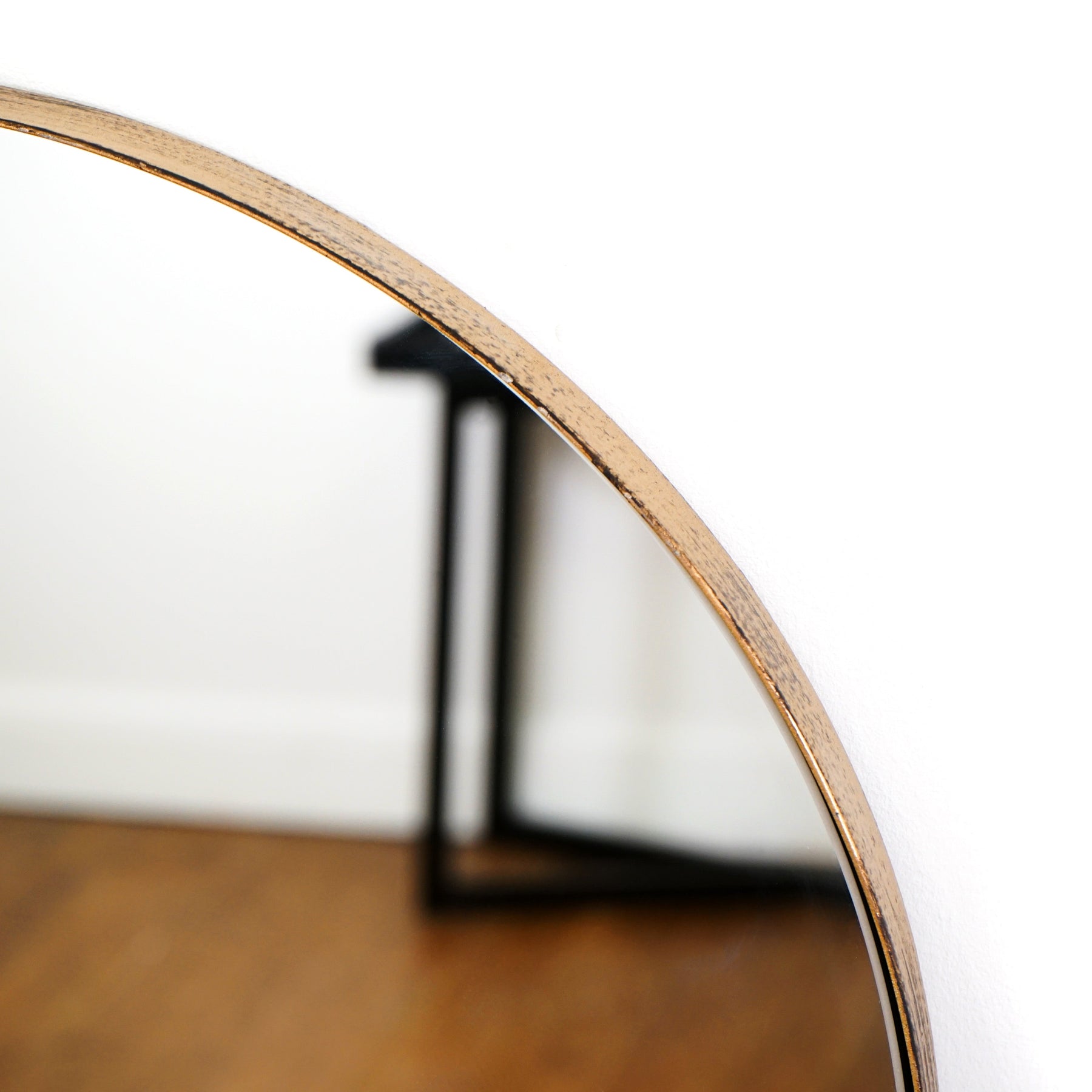 Theo - Full Length Gold Arched Large Metal Mirror 170cm x 50cm