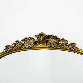 Valentina - Full Length Gold Arched Ornate Metal Mirror 185cm x 90cm