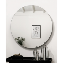 Frameless Contemporary Round Wall Mirror 32