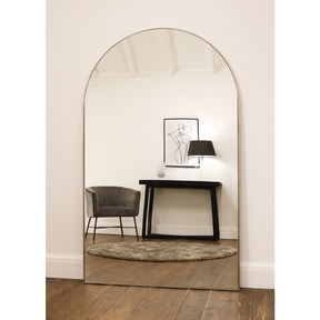 Liberty - Champagne Full Length Arched Metal Mirror 180cm x 110cm